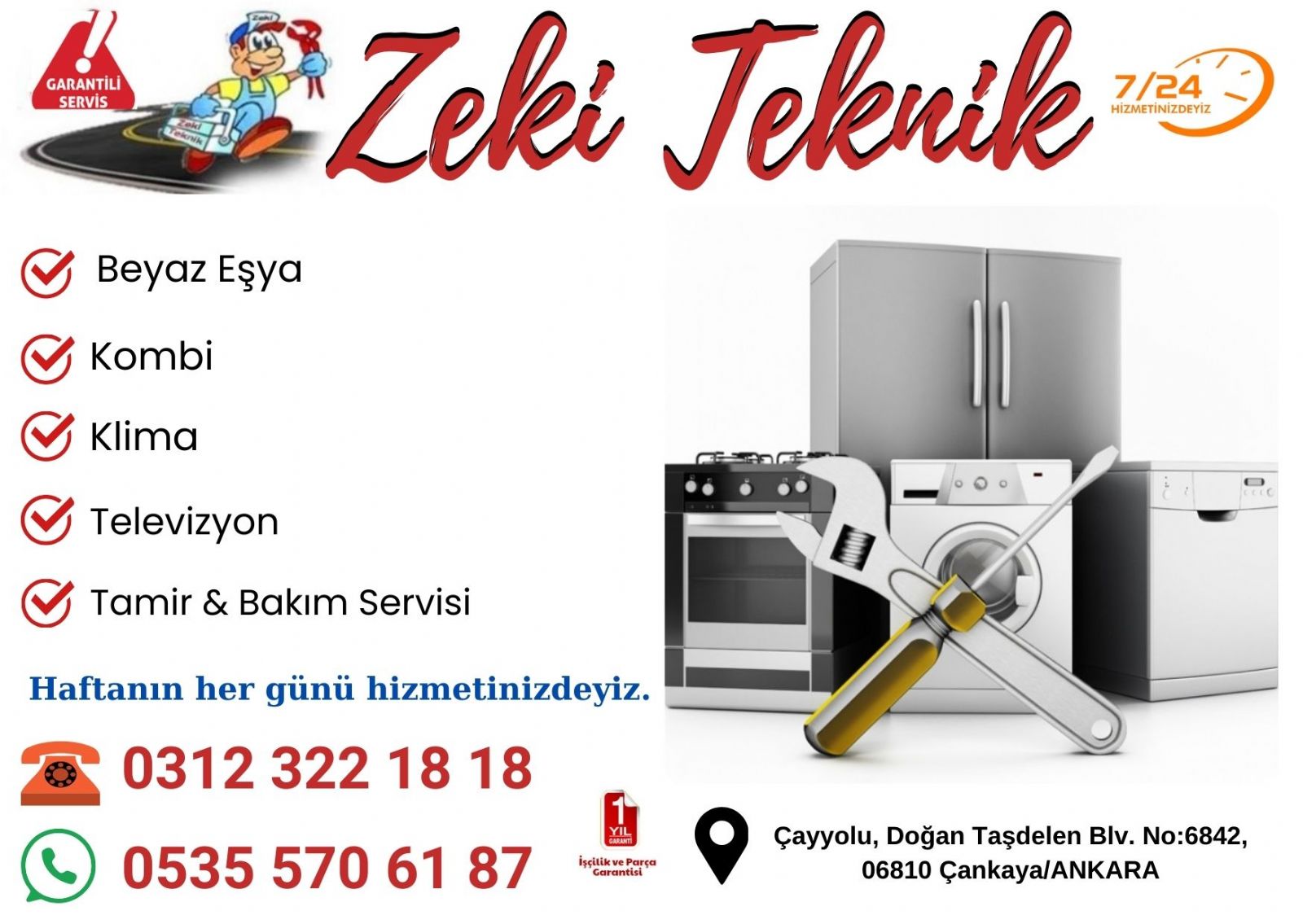 Çayyolu Bosch Servisi