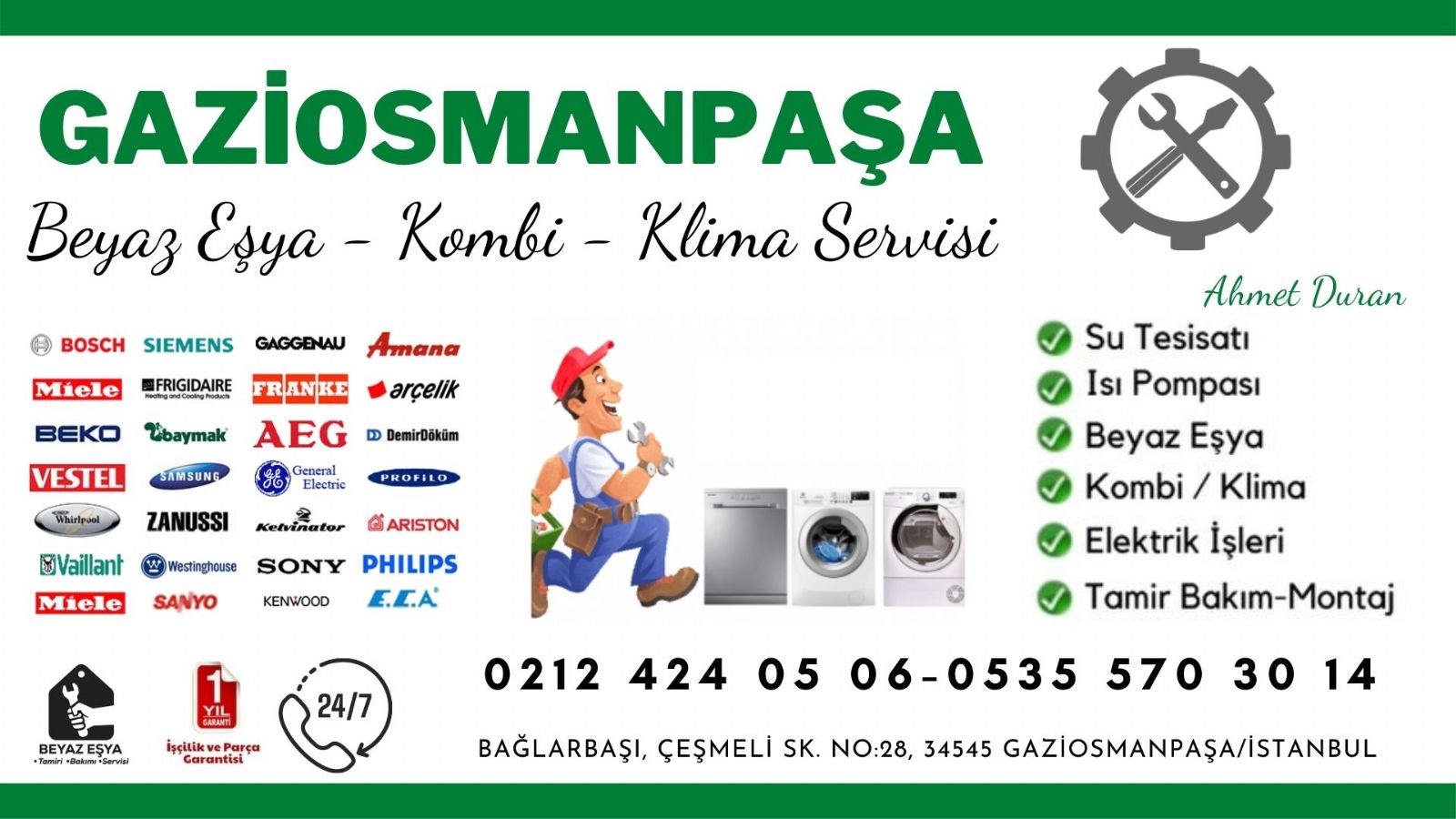 Gaziosmanpaşa Bosch Servisi